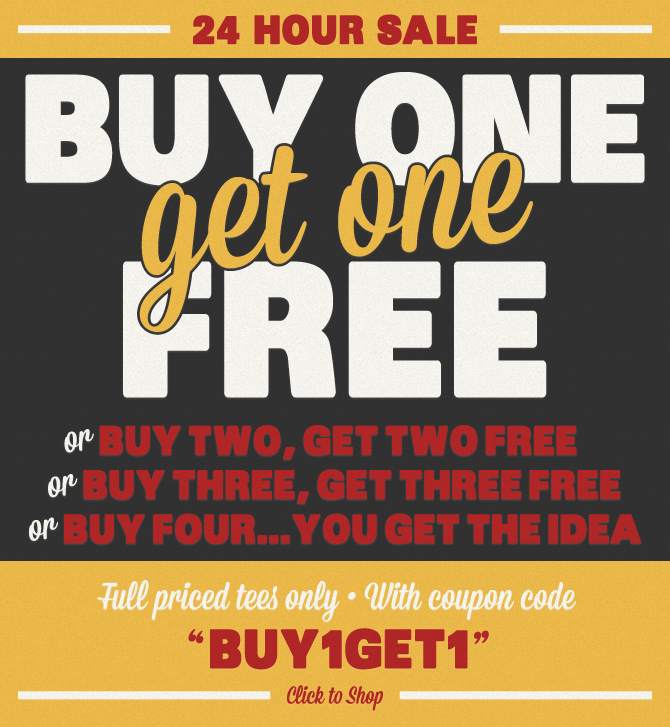 Buy One Get One Free at Busted Tees - Tee Reviewer